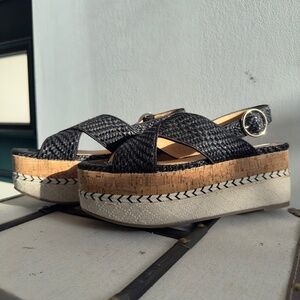 ZARA MULTI PLATFORM SANDALS 38